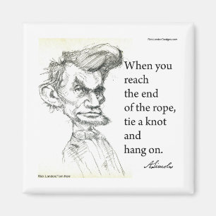 Íman Abe Lincoln & "Segure Firme" Citação Famosa