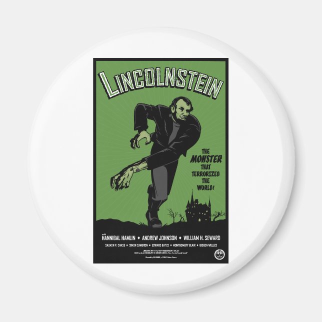 Íman Abe Lincolnstein, o monstro que aterrorizou... (Frente)