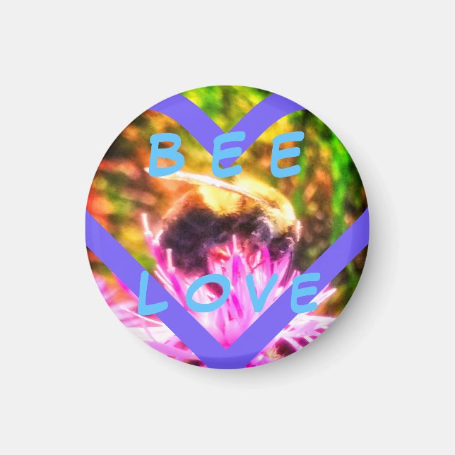 ÍMAN ABELHA AMOR MAGNET PEQUENA (Frente)