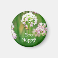 Abelha com Motivação da Flor de Allium Garden Roxo