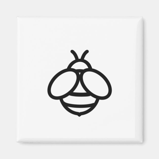 Íman abelha-de-bumblebee inseto-de-bólar (Frente)