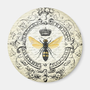 Íman Abelha de rainha francesa do vintage moderno