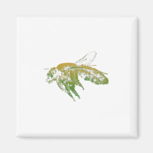 Íman Abelha inseta beige