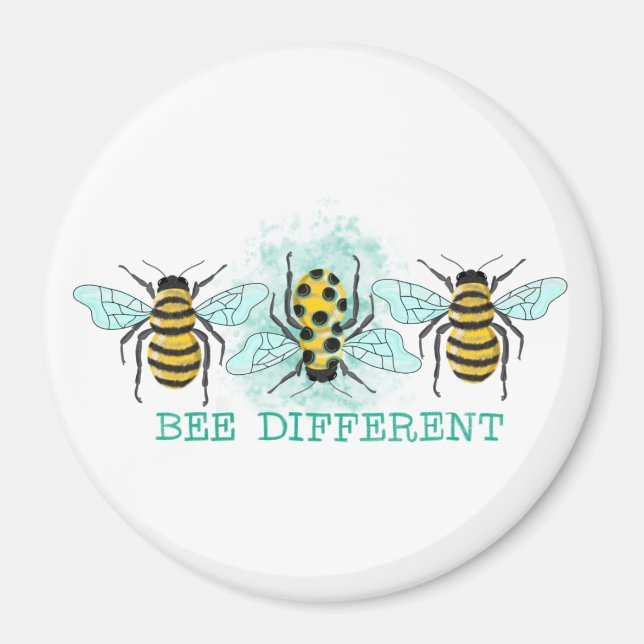Íman Abelhas de Bumble Diferente Trio (Frente)
