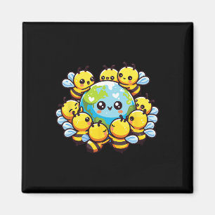 Íman Abelhas de Kawaii, o globo terrestre