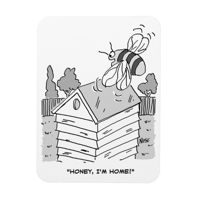 Íman Abelhas de mel retornam à sua colmeia (Vertical)