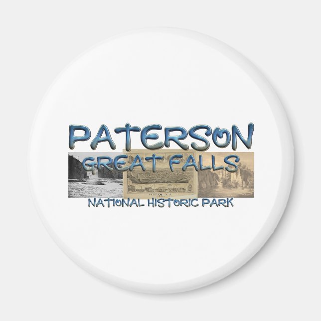 Íman ABH Paterson Great Falls Magnets (Frente)