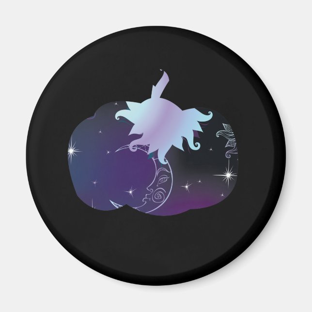 Íman Abóbora Azul Escuro (Frente)