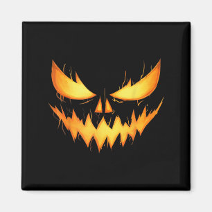Íman Abóbora de Halloween com Rosto Assustador de Jack