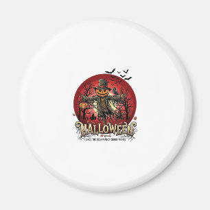 Íman Abóbora de Halloween Espantalho Corvo Morcegos_1