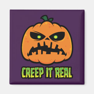 Íman Abobora de Halloween Mal-Humorada Creep It Real