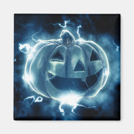 Íman abóbora de Halloween na chuva