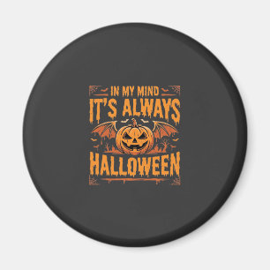 Íman Abóbora de Halloween sempre Morcego Vetor Design_1