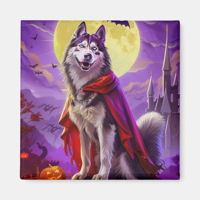 Íman Abóbora de vampiro assustador do Halloween Alaskan (Frente)