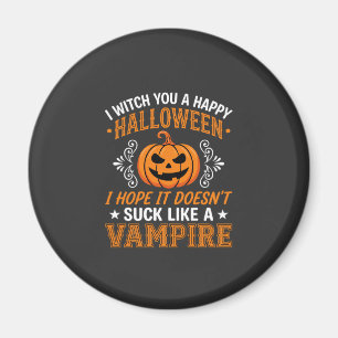 Íman Abóbora de Vampiro de Halloween Engraçado