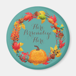 Íman Abóbora-queda folha de outono coroa borrifada cor 