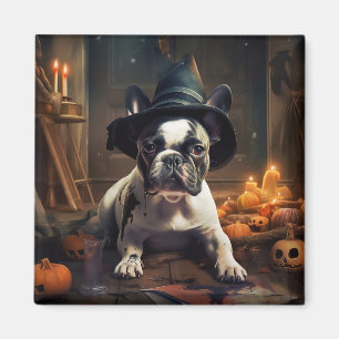 Íman Abóboras Assustadoras de Halloween do Bulldog Fran