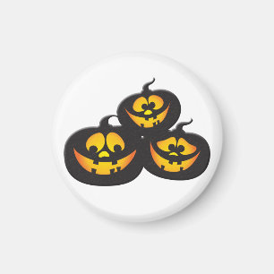 Íman Abóboras de Halloween com Expressões Engraçadas