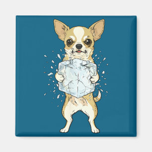 Íman Abolir gelo chihuahua engraçado sem gelo meme de c