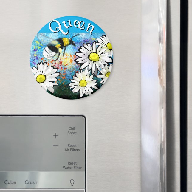 Íman Aborígene Abelha em Margaridas Personalizado (In Situ (Fridge))
