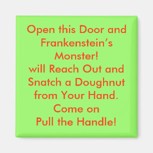 Íman Abra esta porta e monstro de Frankenstein!