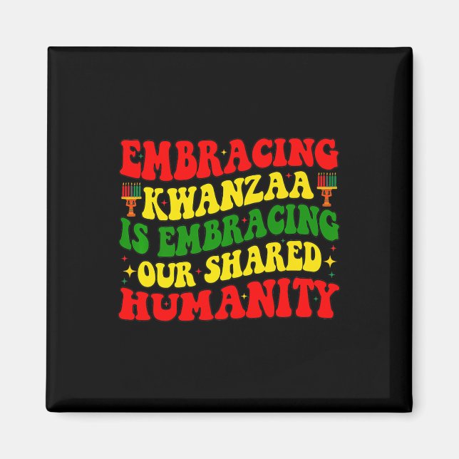 Íman Abraçar Kwanzaa É Nossa Humanidade Compartilhada Á (Frente)