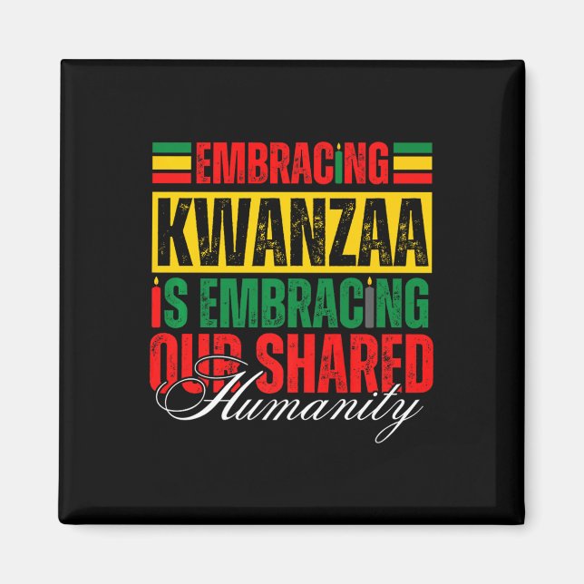 Íman Abraçar Kwanzaa É Nossa Humanidade Compartilhada Á (Frente)