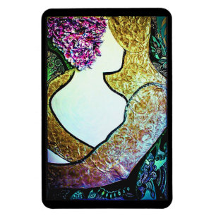 Íman Abraçar trabalho de arte de abraço de casal inter-