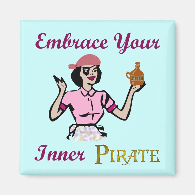 Íman Abrace seu pirata interno (Frente)