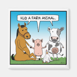 Íman Abrace um animal de fazenda