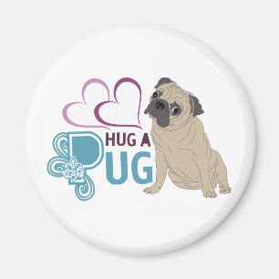 ÍMAN ABRACE UM ÍMÃ DO PUG