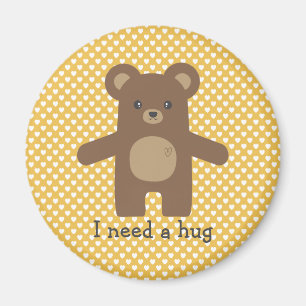 Íman Abraço de urso bonito de Brown