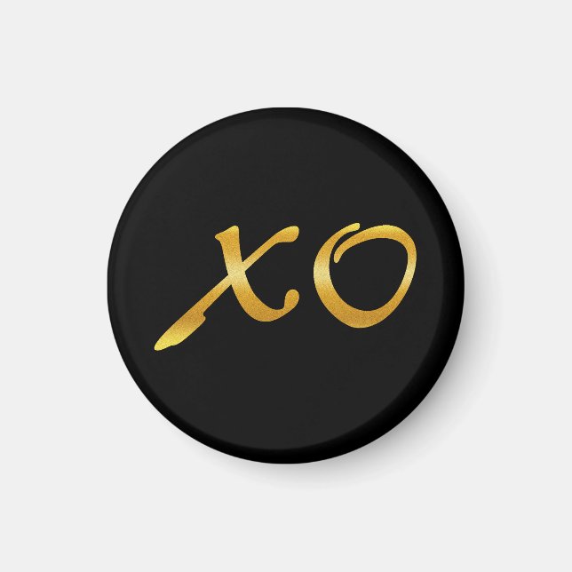 Íman Abraços e beijos em Dourado (Frente)