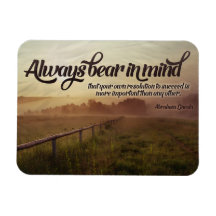 Abraham Lincoln - Citação Inspiracional "Sempre"