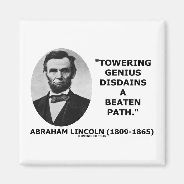 Íman Abraham Lincoln Torcendo Genius Desdrenados (Frente)