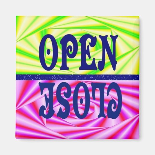 Íman Abrir/Fechar Magneta (Frente)