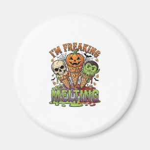 Íman Abro Im Freaking Melting Halloween Sorvete Crânio 