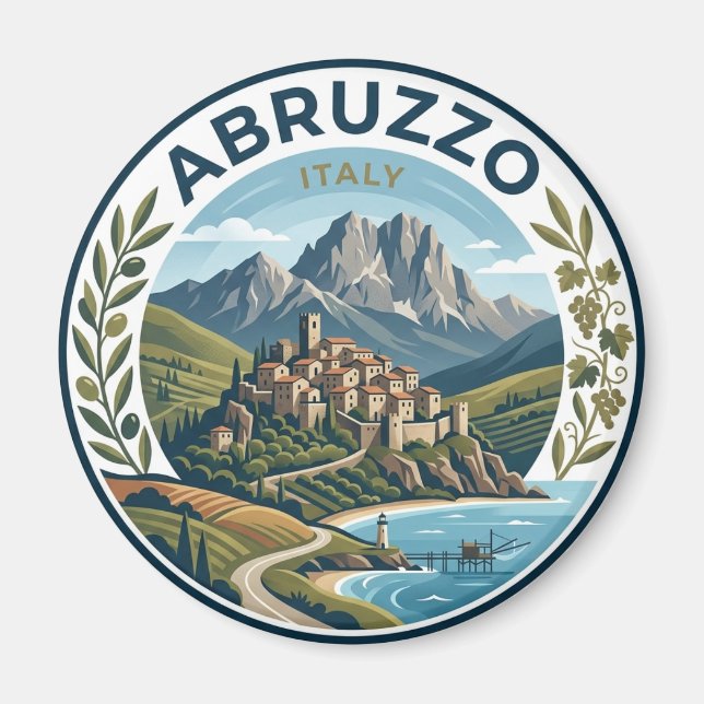 Íman Abruzzo Itália (Frente)