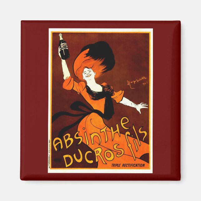 Íman Absinthe Ducros Fils Leonetto Cappiello Fine Art (Frente)