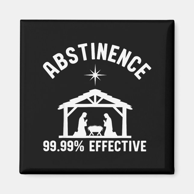 Íman Abstinence 99.99 Percent Effective Nativity Christ (Frente)