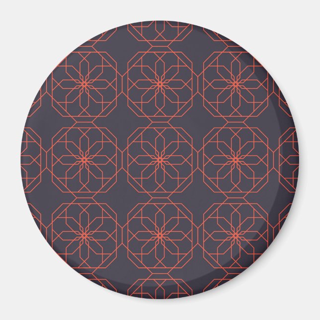 Íman Abstração geométrica simples, elegante e elegante (Frente)