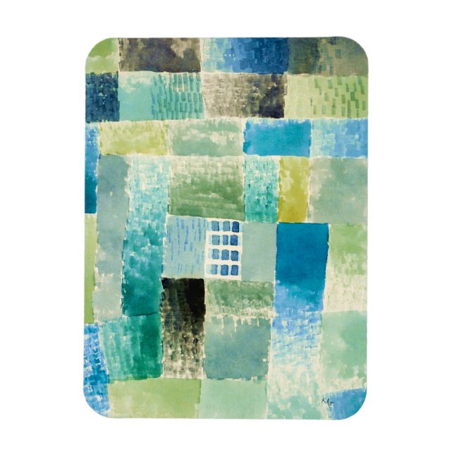 Íman Abstract watercolor window by Paul Klee  (Vertical)