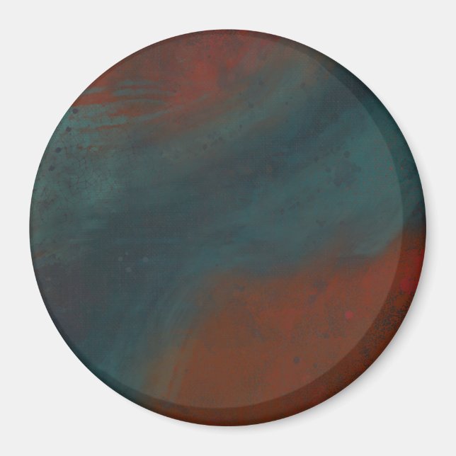 Íman Abstrato 1: Vermelho e azul (Frente)