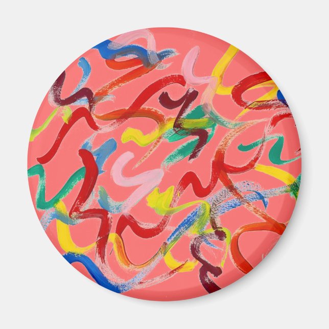 Íman Abstrato Art Magnet (Frente)