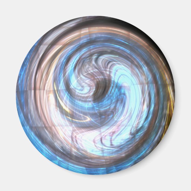 Íman Abstrato azul (Frente)