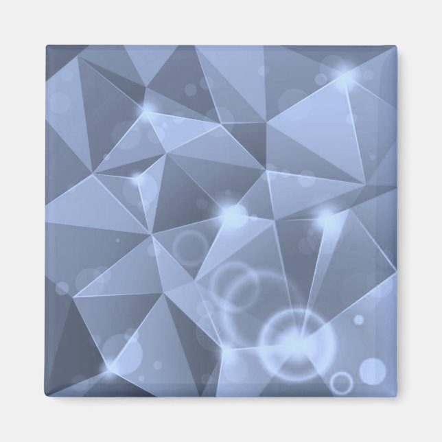 ÍMAN ABSTRATO BLUE CRYSTALS DIGITAL WALLPAPKGROUN (Frente)