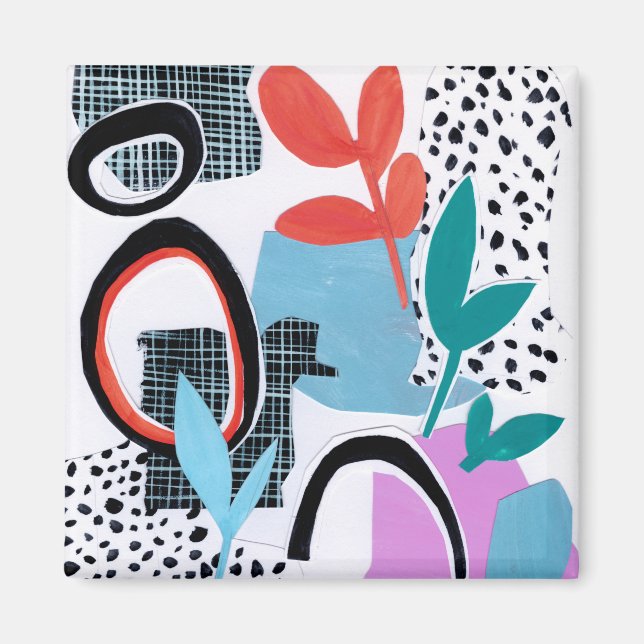 Íman Abstrato Campo Trip (Frente)