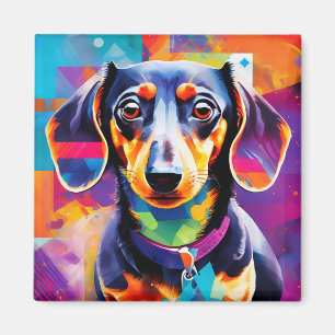 Íman Abstrato dachshund