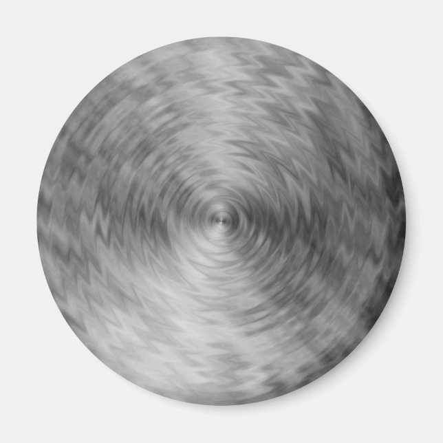 Íman Abstrato de aço metálico escovado (Frente)