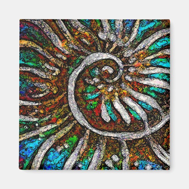 Íman Abstrato de ammonite (Frente)
